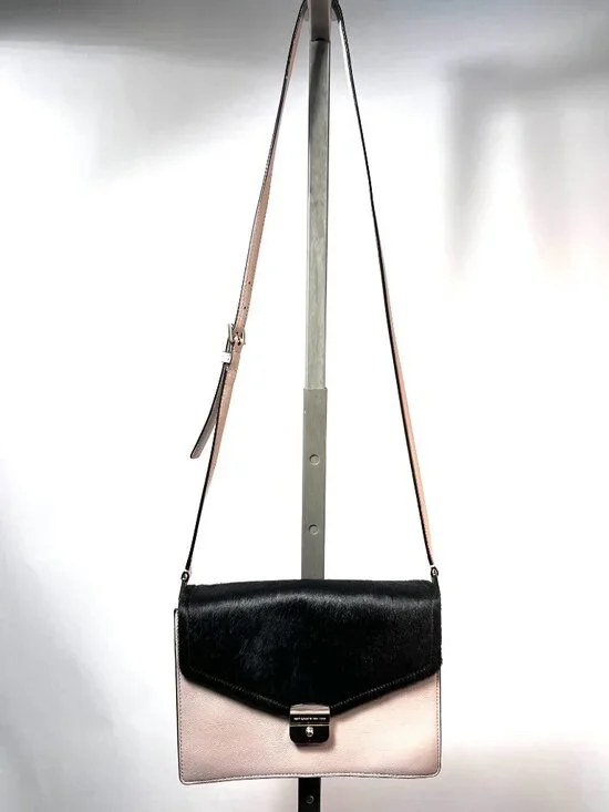 KATE SPADE NY Sayra Hyde Place Mousse Frost Leather/Black Hair Crossbody Bag - Picture 6 of 11